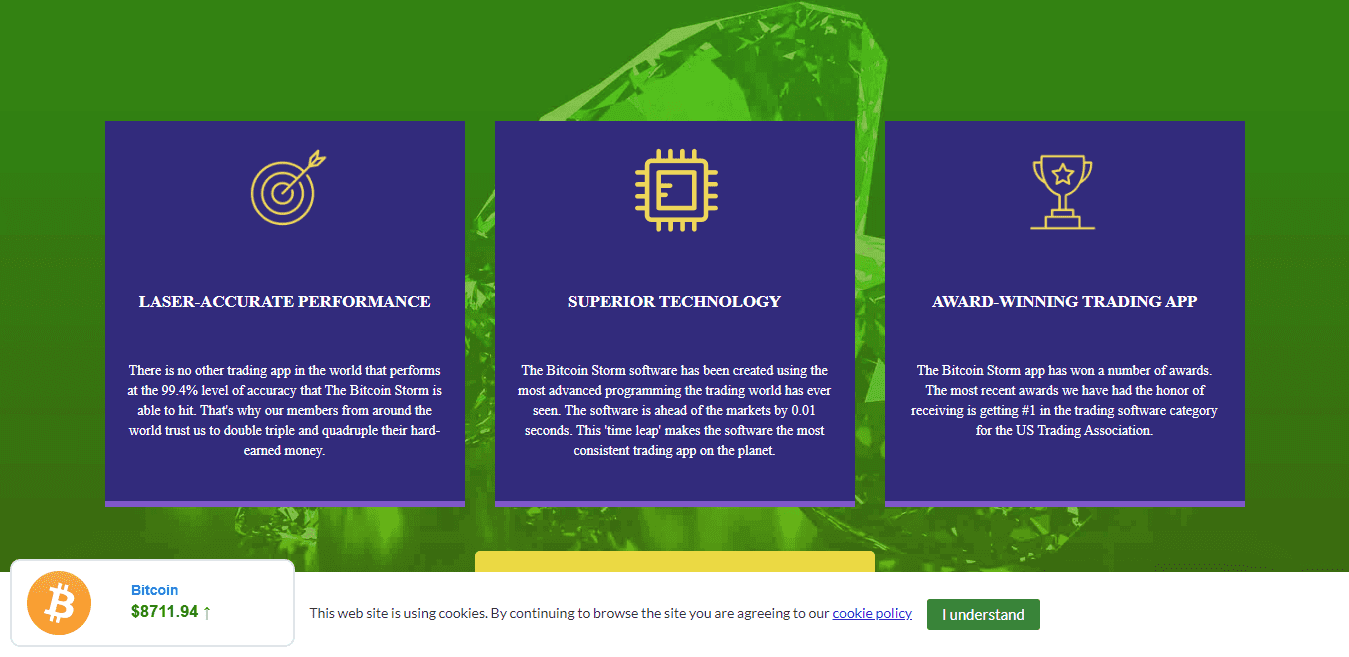 ¿Cómo funciona la aplicación Bitcoin Storm?